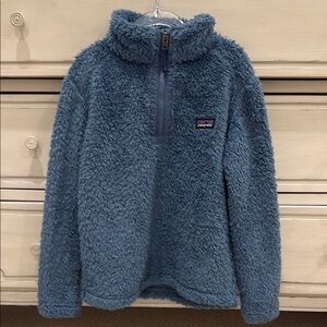 Patagonia Fuzzy Blue Half-Zip Jacket